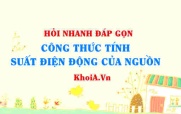 Công thức tính suất điện động của nguồn điện lớp 11?